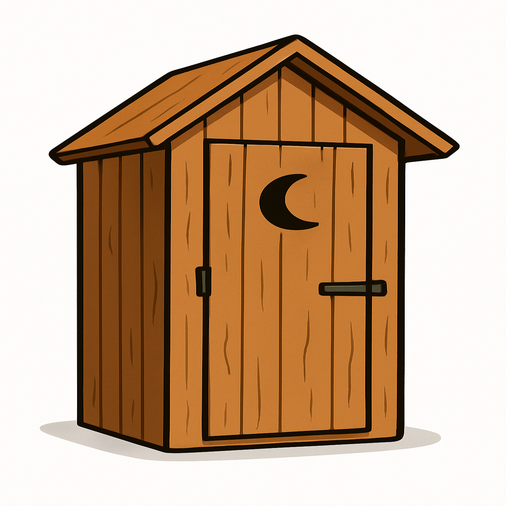 Outhouse on an island on Lake of the Woods